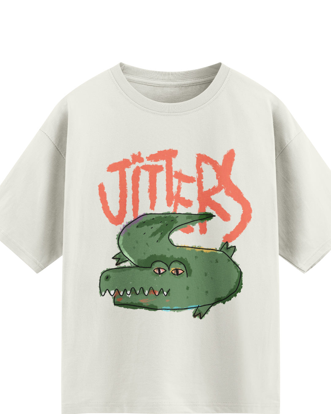 Crocodile Dilemma Jitters Unisex Oversized Tee