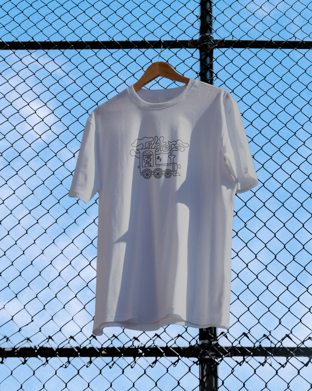 Trolley Problem Jitters Unisex Oversized Tee